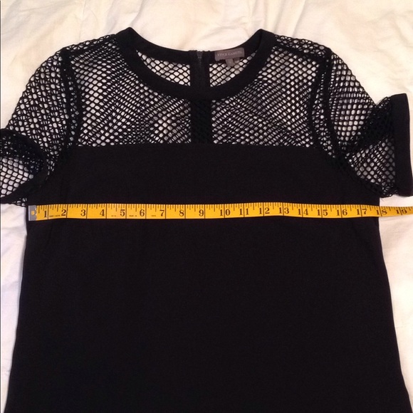 VINCE CAMUTO black fishnet top - Picture 6 of 6